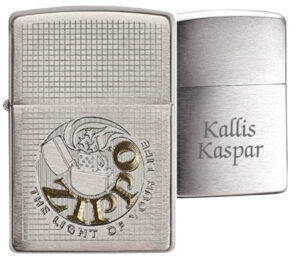 zippo tagakülje graveeringuga