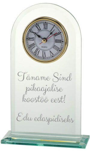 Klaasist lauakell