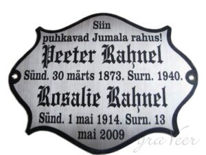 Ristiplaat raudristile,antiik