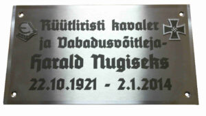 Roostevaba mälestusplaat