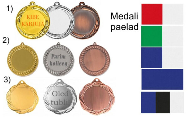 Graveeritud medalid erinevateks elusündmusteks