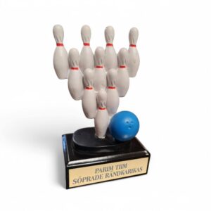 Bowlingu karikas graveeringuga