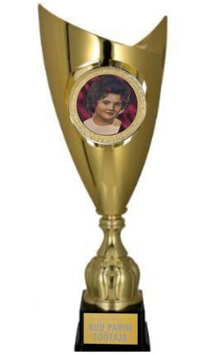 Metallist karikas 55 cm logo või fotoga