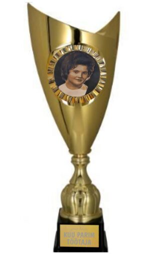 Metallist karikas 55 cm logo või fotoga