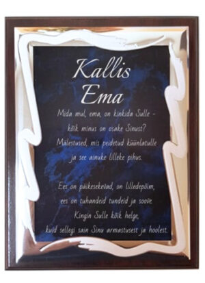 Tänuplaat emale