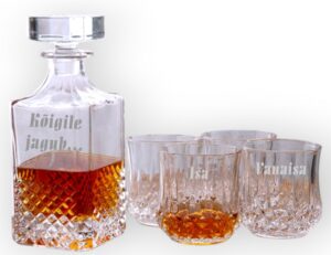 Karahvin 4 klaasiga, kristall